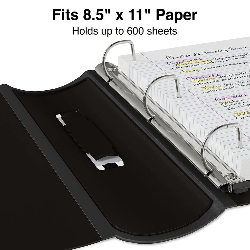 Staples 702874 3-Inch 3-Ring Better Binder Black (15126-Cc) - Image 4